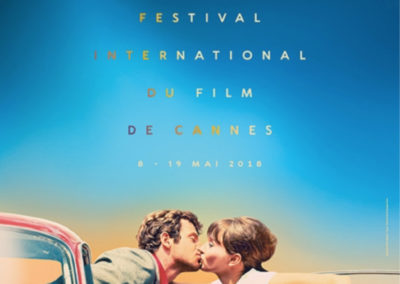 Jean-Paul Belmondo et Ana Karina 1965 « Pierrot le Fou » de JL.Godard Afﬁche ofﬁcielle du Festival de Cannes 2018