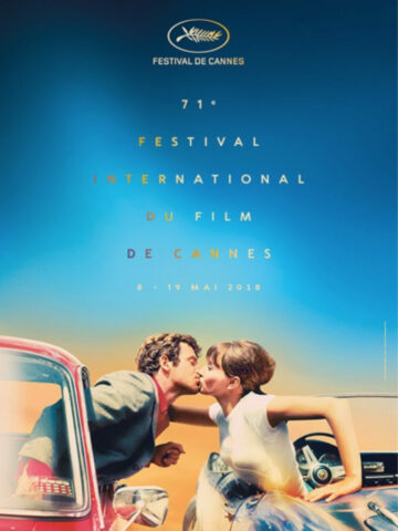 Jean-Paul Belmondo et Ana Karina 1965 « Pierrot le Fou » de JL.Godard Afﬁche ofﬁcielle du Festival de Cannes 2018